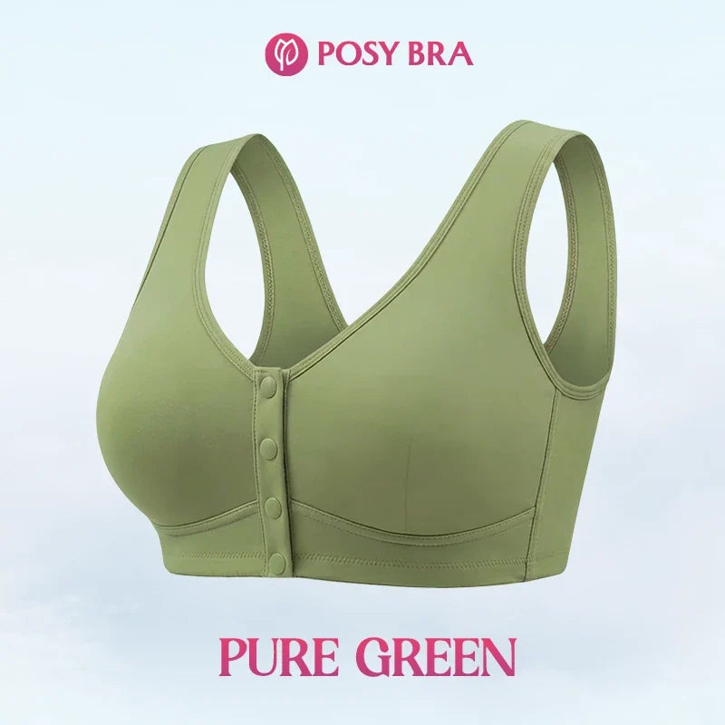 Posy Bra - Front Closure Breathable Cotton Lifting Bra for Seniors