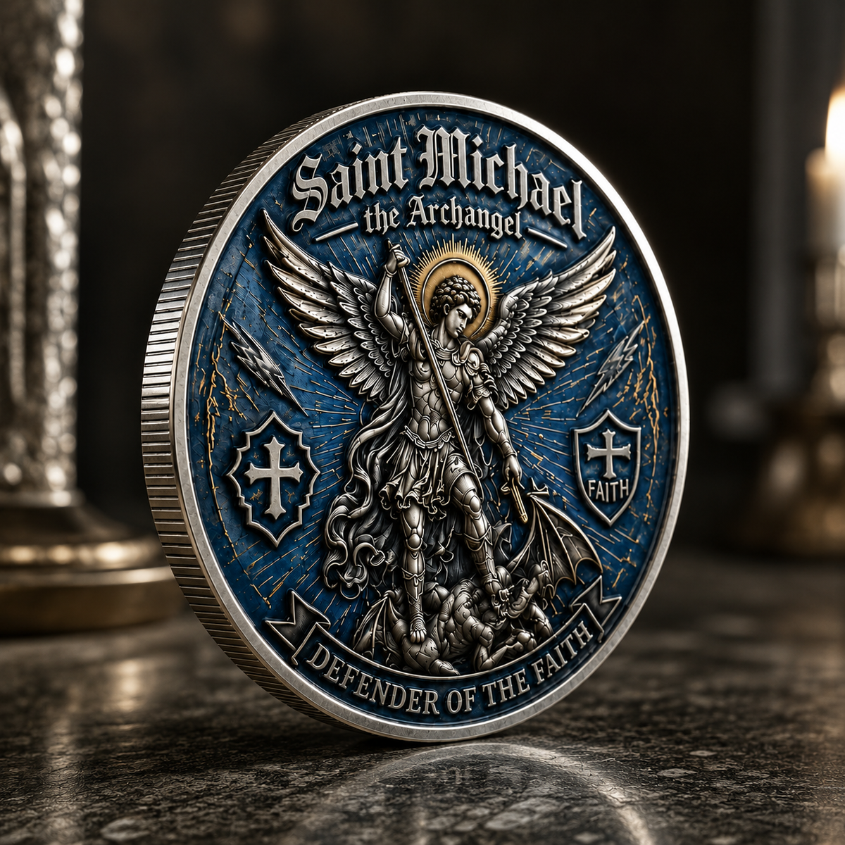 ST. MICHAEL — CARRY A REMINDER OF PROTECTION, COURAGE & FAITH