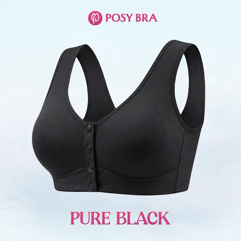 Posy Bra - Front Closure Breathable Cotton Lifting Bra for Seniors