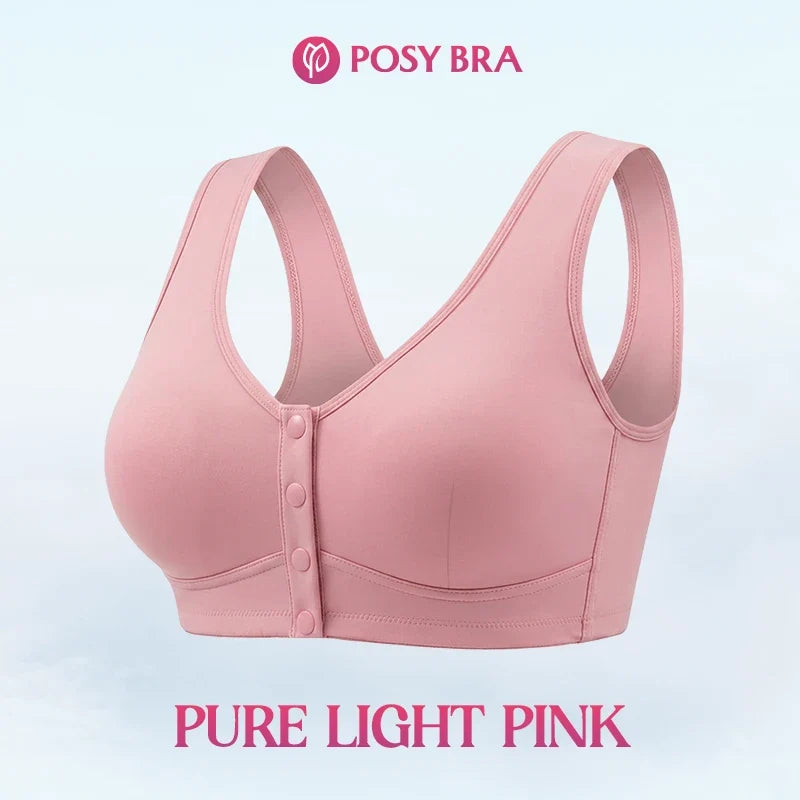 Posy Bra - Front Closure Breathable Cotton Lifting Bra for Seniors