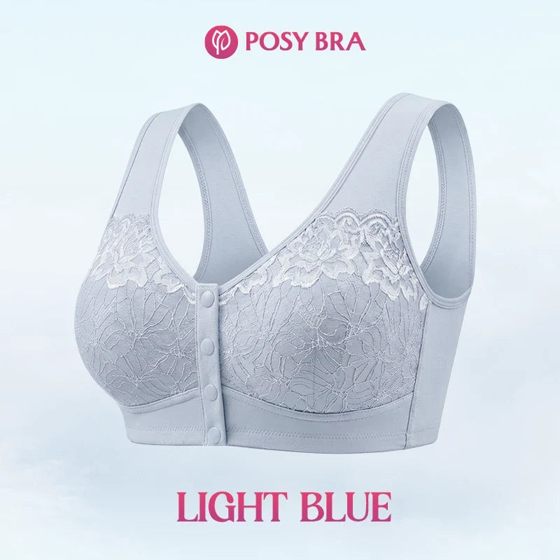 Posy Bra - Front Closure Breathable Cotton Lifting Bra for Seniors