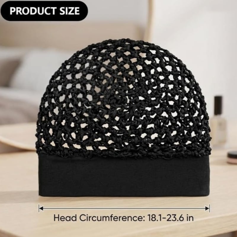💖Hot 50% OFF🌹🌙 3-Piece Stretchy Wide-Edge Sleeping Cap Set