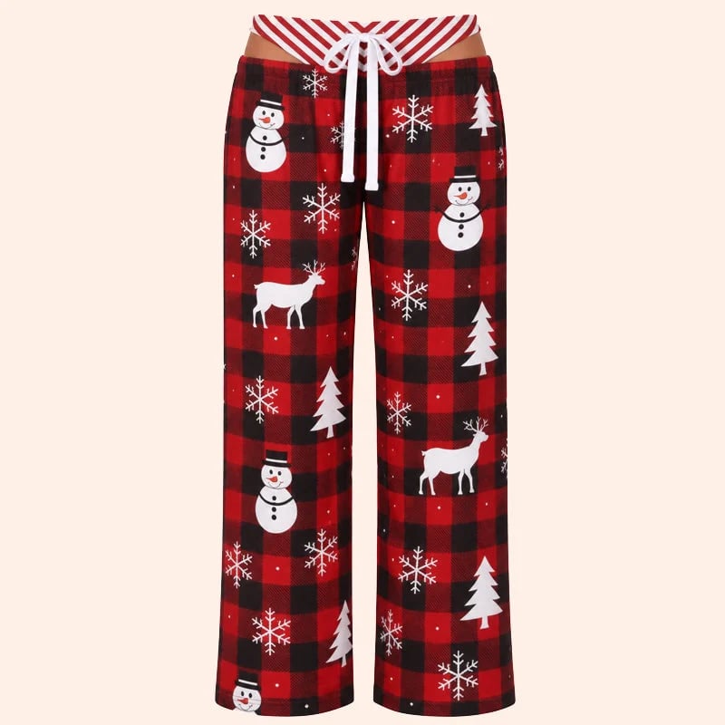 🎄 Christmas Lounge Pants – Playful Festive Print Loungewear for Holiday Nights