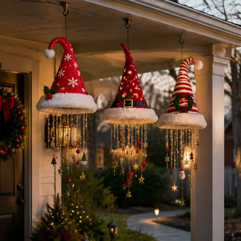 🔥HOT SALE 50% OFF🎅 Santa Hat Hanging Chandelier 🎄