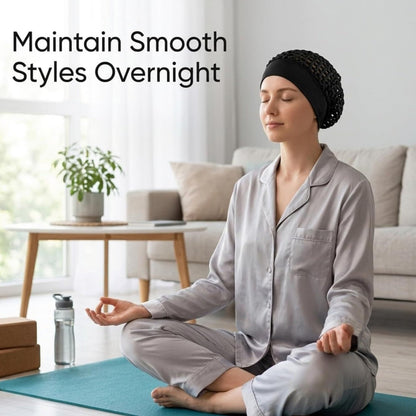💖Hot 50% OFF🌹🌙 3-Piece Stretchy Wide-Edge Sleeping Cap Set