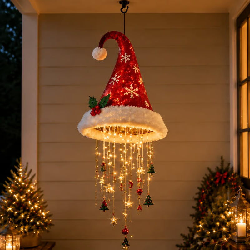 🔥HOT SALE 50% OFF🎅 Santa Hat Hanging Chandelier 🎄