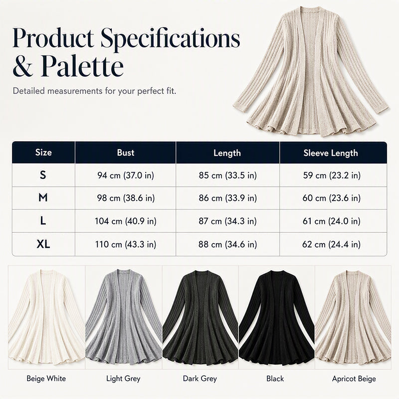 🌸LAST DAY SALE ONLY 32.99!!🌻🧥Women's Soft Knit Open-Front Cardigan – Elegant & Easy to Layer