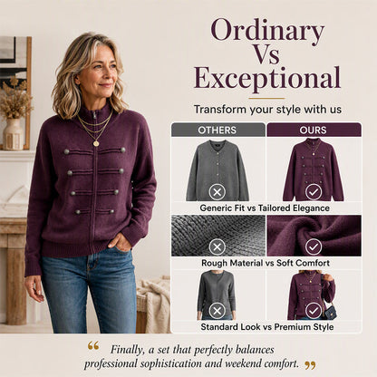 🥳💞LAST DAY SALE ONLY $39.99!!🧥Women's Casual Double Zipper Sweater Jacket🎁