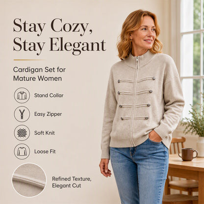 🥳💞LAST DAY SALE ONLY $39.99!!🧥Women's Casual Double Zipper Sweater Jacket🎁